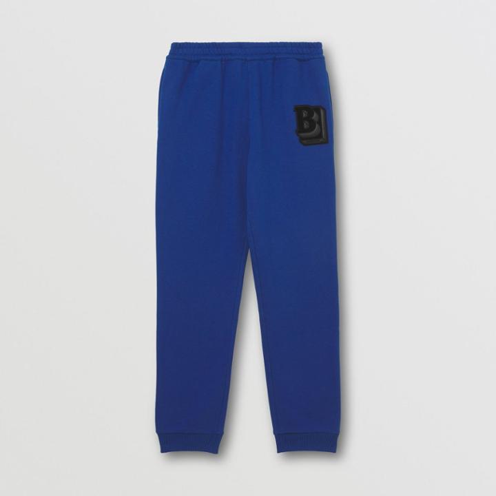 Burberry Burberry Letter Graphic Cotton Blend Jogging Pants, Size: M