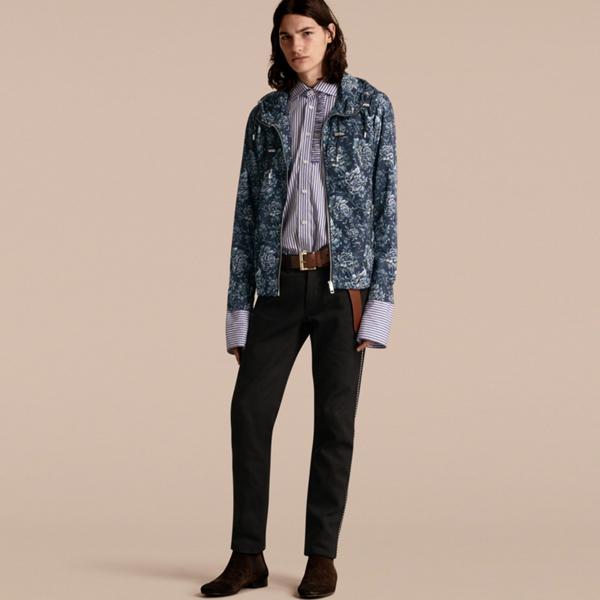 Burberry Peony Rose Print Lightweight Jacket