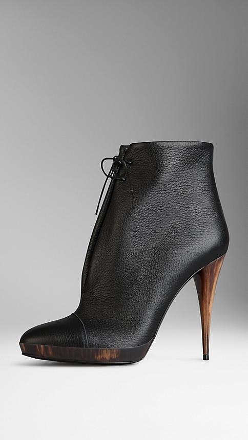 Burberry Deerskin Ankle Boots