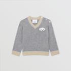Burberry Burberry Childrens Thomas Bear Detail Wool Cashmere Sweater, Size: 2y, Grey