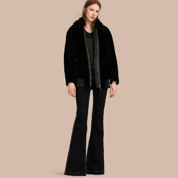 Burberry Shearling Bomber Jacket