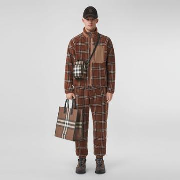 Burberry Burberry Vintage Check Fleece Jogging Pants, Size: M