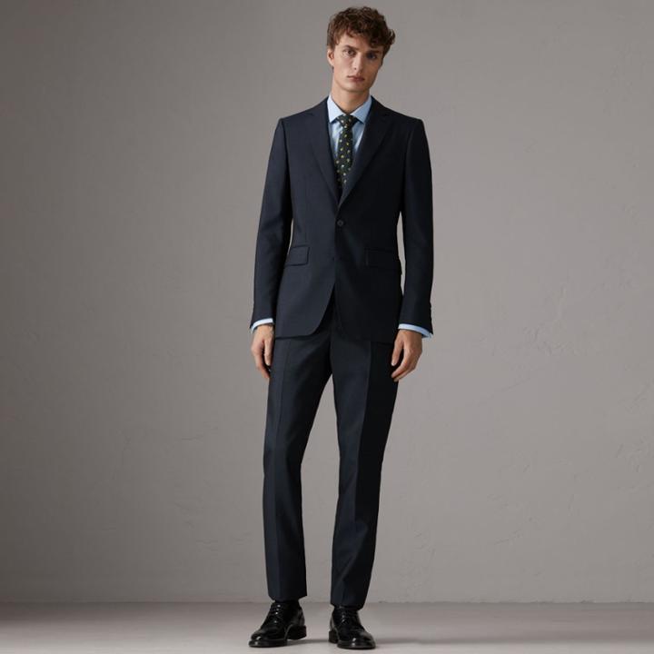 Burberry Burberry Slim Fit Wool Half-canvas Tuxedo, Size: 50r