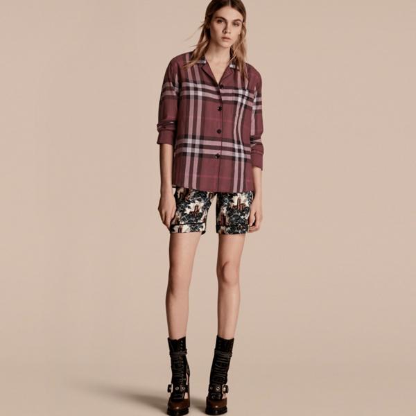 Burberry Check Cotton Pyjama-style Shirt