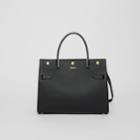 Burberry Burberry Small Leather Title Bag, Black