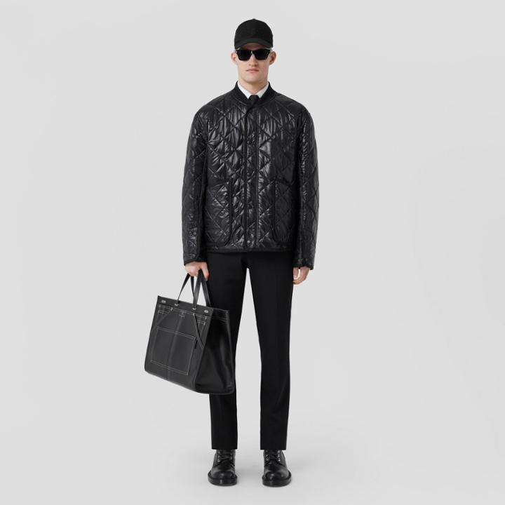Burberry Burberry Diamond Quilted Nylon Bomber Jacket