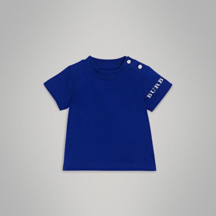 Burberry Burberry Logo Print Cotton T-shirt, Size: 18m