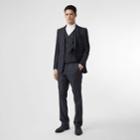 Burberry Burberry Pinstriped Wool Waistcoat, Size: 38, Blue