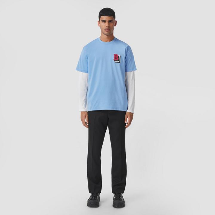Burberry Burberry Letter Graphic Cotton Oversized T-shirt, Size: Xl