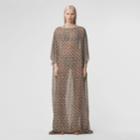 Burberry Burberry Monogram Print Silk Kaftan, Size: M/l