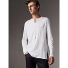 Burberry Burberry Cotton Henley Top, White