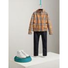 Burberry Burberry Reversible Gabardine And Vintage Check Harrington Jacket, Size: 10y