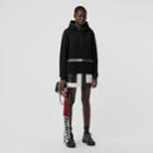 Burberry Burberry Ring-pierced Cotton Oversized Hoodie, Black