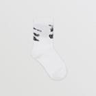 Burberry Burberry Ekd Intarsia Ankle Socks, Size: M, White