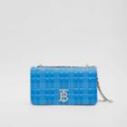 Burberry Burberry Small Quilted Tri-tone Lambskin Lola Bag, Cyan Blue