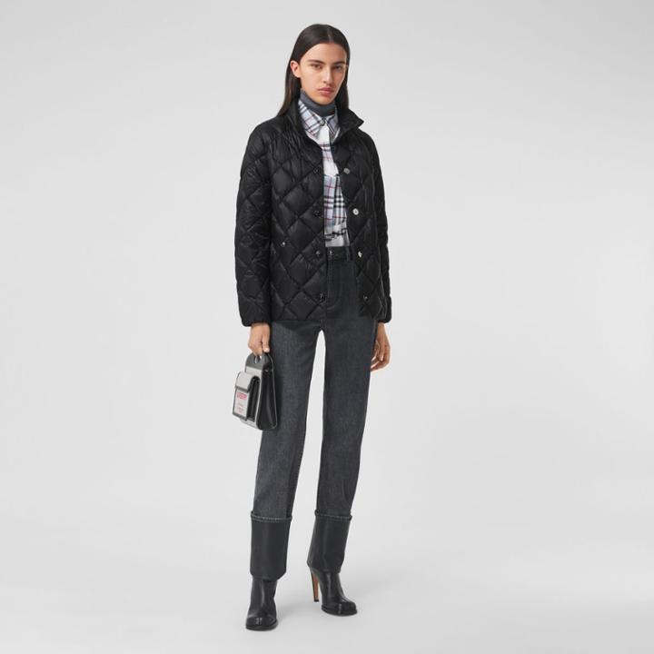 Burberry Burberry Diamond Quilted Down-filled Jacket, Black