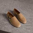 Burberry Burberry Canvas Check Espadrilles, Size: 42, Brown