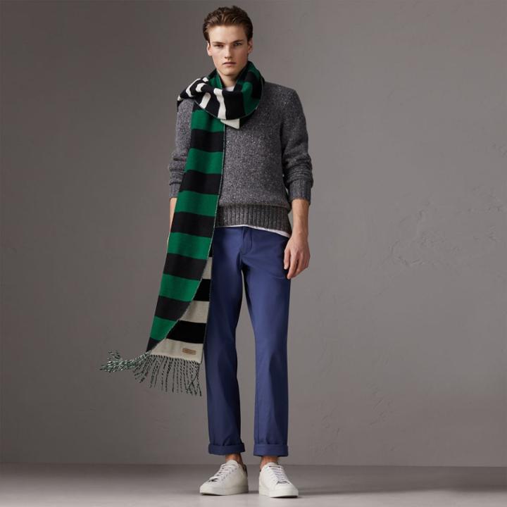 Burberry Burberry Cotton Twill Chinos, Size: 40