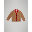 Burberry Burberry Two-tone Cotton Knit Cardigan, Size: 14y