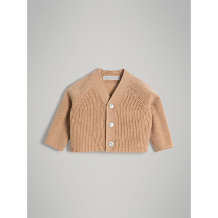 Burberry Burberry Cashmere Cotton Knit Cardigan, Size: 12m, Orange