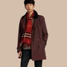 Burberry Burberry Shearling Topcollar Cotton Gabardine Trench Coat With Warmer, Size: 36, Red