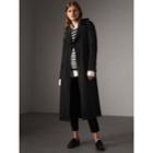Burberry Burberry Ruffled Collar Wool Cashmere Coat, Size: 04, Black