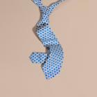 Burberry Burberry Modern Cut Geometric Print Silk Tie, Blue