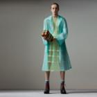 Burberry Burberry Soft-touch Plastic Car Coat, Size: 00, Blue