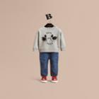 Burberry Burberry Birds Of A Feather Motif Cotton Sweatshirt, Size: 6m, Grey