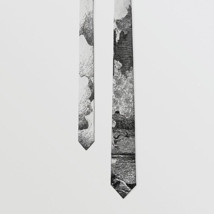 Burberry Burberry Slim Cut Dreamscape Silk Jacquard Tie, Black