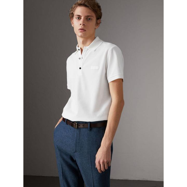 Burberry Burberry Cotton Piqu Polo Shirt, Size: Xl