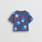 Burberry Burberry Childrens Oversized Spot Print Cotton T-shirt, Size: 18m, Blue