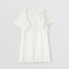Burberry Burberry Childrens Ruffle Detail Pliss Voile Dress, Size: 12y, White