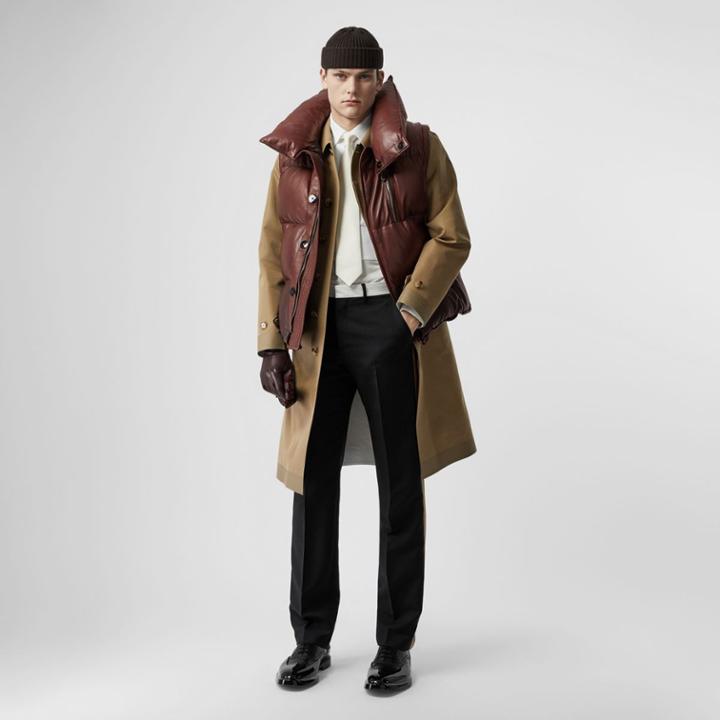 Burberry Burberry Down-filled Lambskin Puffer Gilet, Brown
