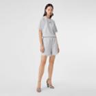 Burberry Burberry Lace And Cotton Shorts, Grey
