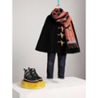 Burberry Burberry Wool Blend Duffle Cape, Size: 14y, Black