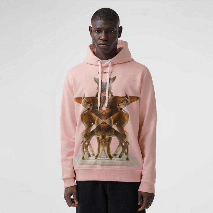 Burberry Burberry Kaleidoscope Print Cotton Hoodie, Size: M, Pink