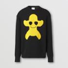 Burberry Burberry Monster Graphic Intarsia Cotton Blend Sweater