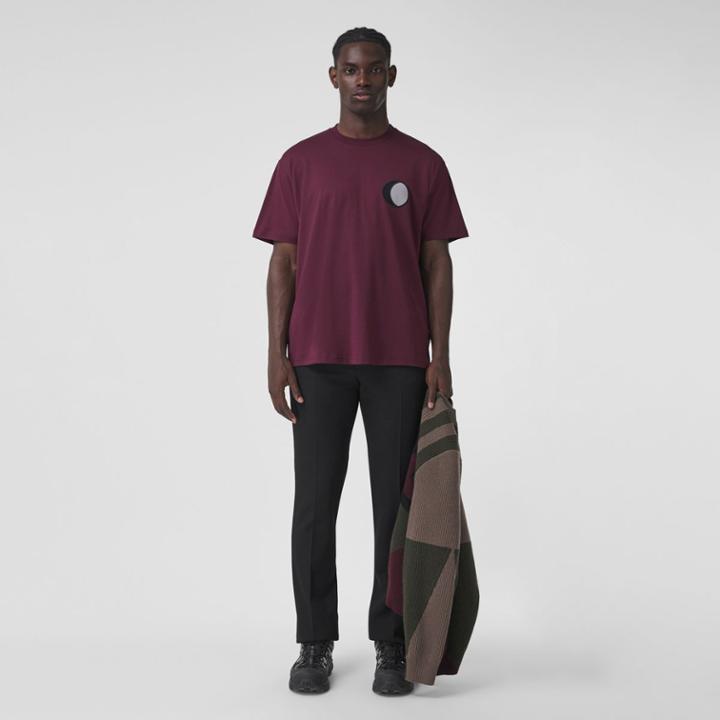 Burberry Burberry Badge Appliqu Cotton Oversized T-shirt, Size: Xs