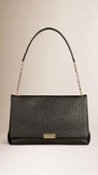 Burberry Large Signature Grain Leather Shoulder Bag