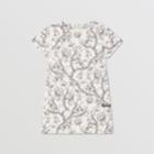 Burberry Burberry Childrens Floral Sketch Print Denim Shift Dress, Size: 12y