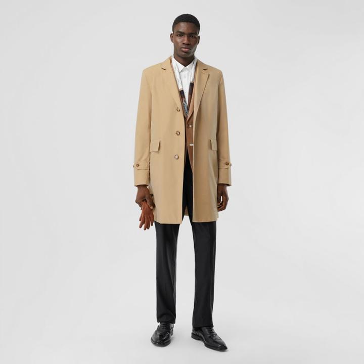 Burberry Burberry Cotton Gabardine Lab Coat, Size: 38, Yellow