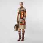 Burberry Burberry Archive Scarf Print Diamond Quilted Coat, Brown