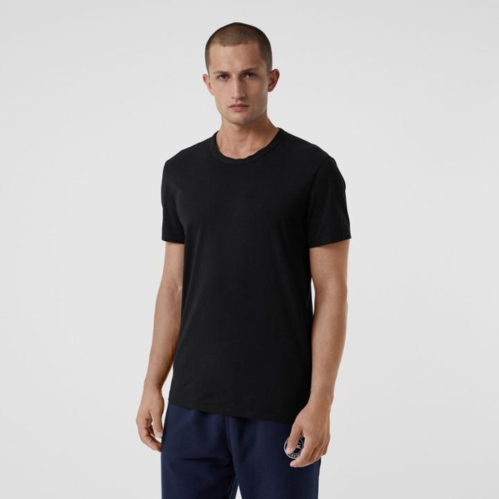 Burberry Burberry Cotton Jersey T-shirt, Size: Xl, Black