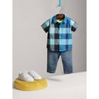 Burberry Burberry Short-sleeve Check Cotton Shirt, Size: 2y, Blue
