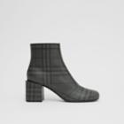 Burberry Burberry Vintage Check Block-heel Ankle Boots, Size: 35