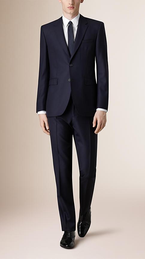 Burberry Classic Fit Wool Part-canvas Suit