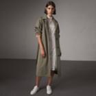 Burberry Burberry The Brighton Car Coat, Size: 04, Green