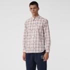 Burberry Burberry Fil Coup Check Cotton Shirt, Size: Xl, White