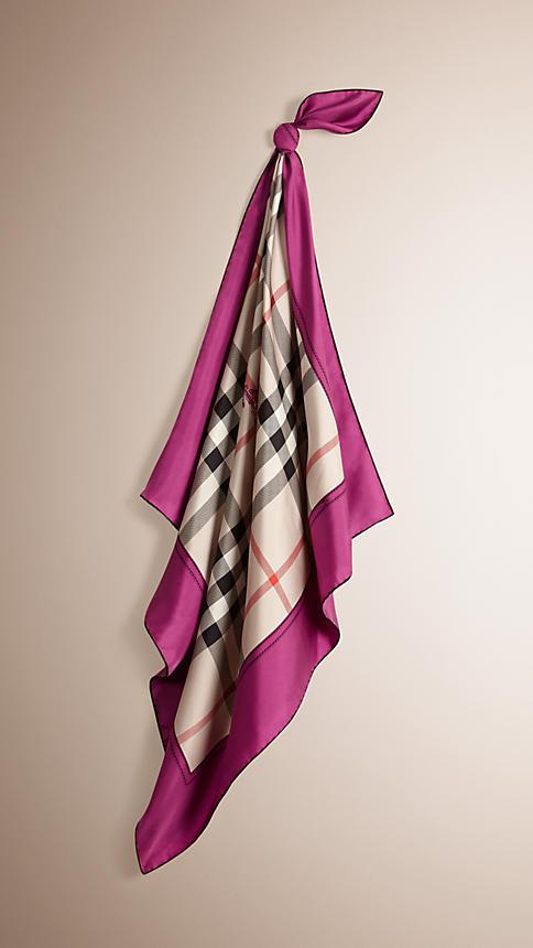 Burberry Horseferry Check Silk Square -medium